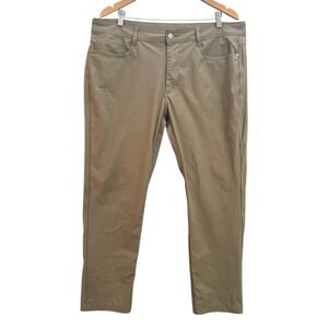 SWISS TECH Mens Khaki Straight Leg Pants 38W x 32L Polyester Casual Outdoor